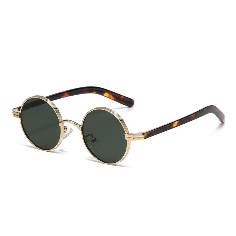 

Fashion Metal Round Frame Sunglasses Retro Street Photography Punk Style Sunglasses Women Men Outdoor UV400 Eyewear Goggles