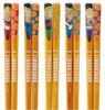 Skater Tensuge Set of 5 Dragon Ball Chopsticks, 21cm, Boxed, Gift, Souvenir, (10 Pairs), Z, Boys, ANNTS4BOX-A