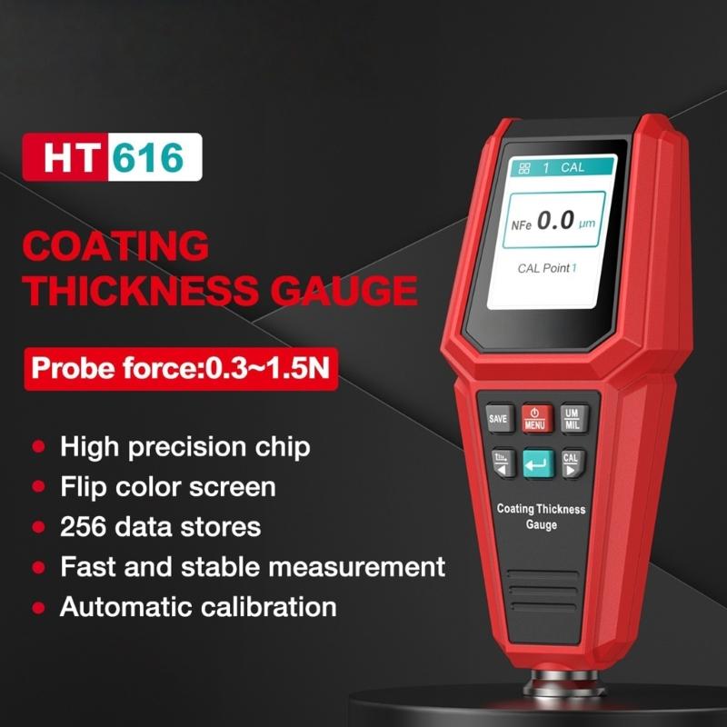 Automotive Paint Thickness Gauge With High Precisions Measurement 0-1500UM TesterFor Car Body Coating