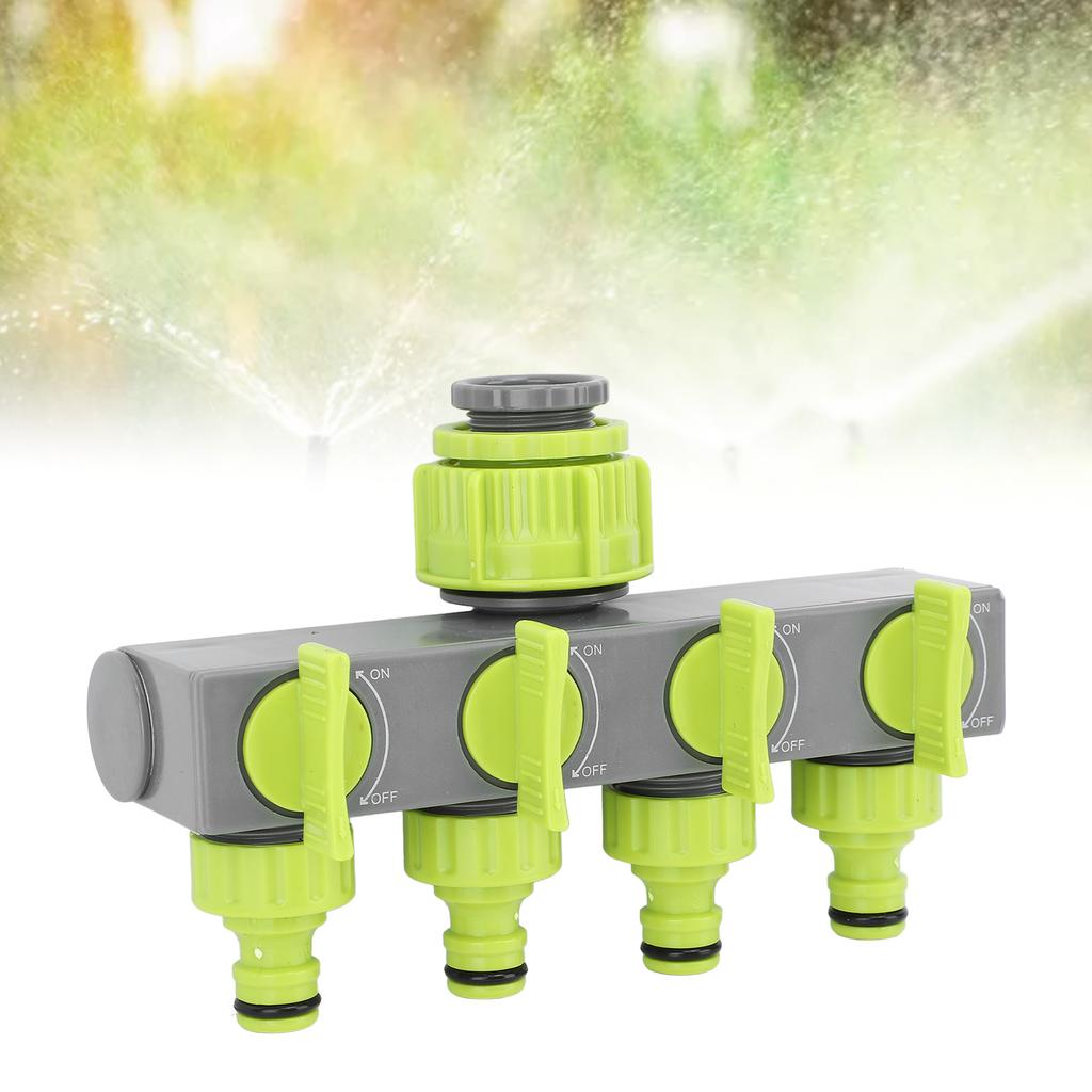 Hose Connector Splitter 1 In 4 Out ABS Garden Hose Pipe Splitter for Yard and  