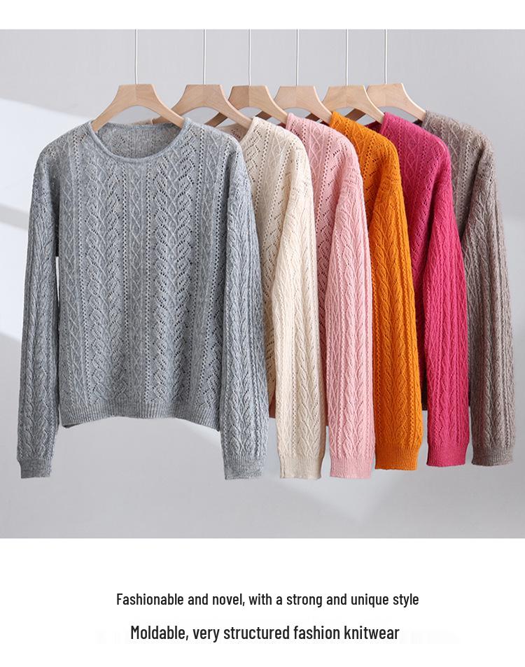 2026 New Elegant Loose Knit Women's Sweater – 100% Pure Wool