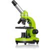 Student Microscope BIOLUX SEL - BRESSER JUNIOR - Magnification 40x-1600x - Experiment Kit - Green