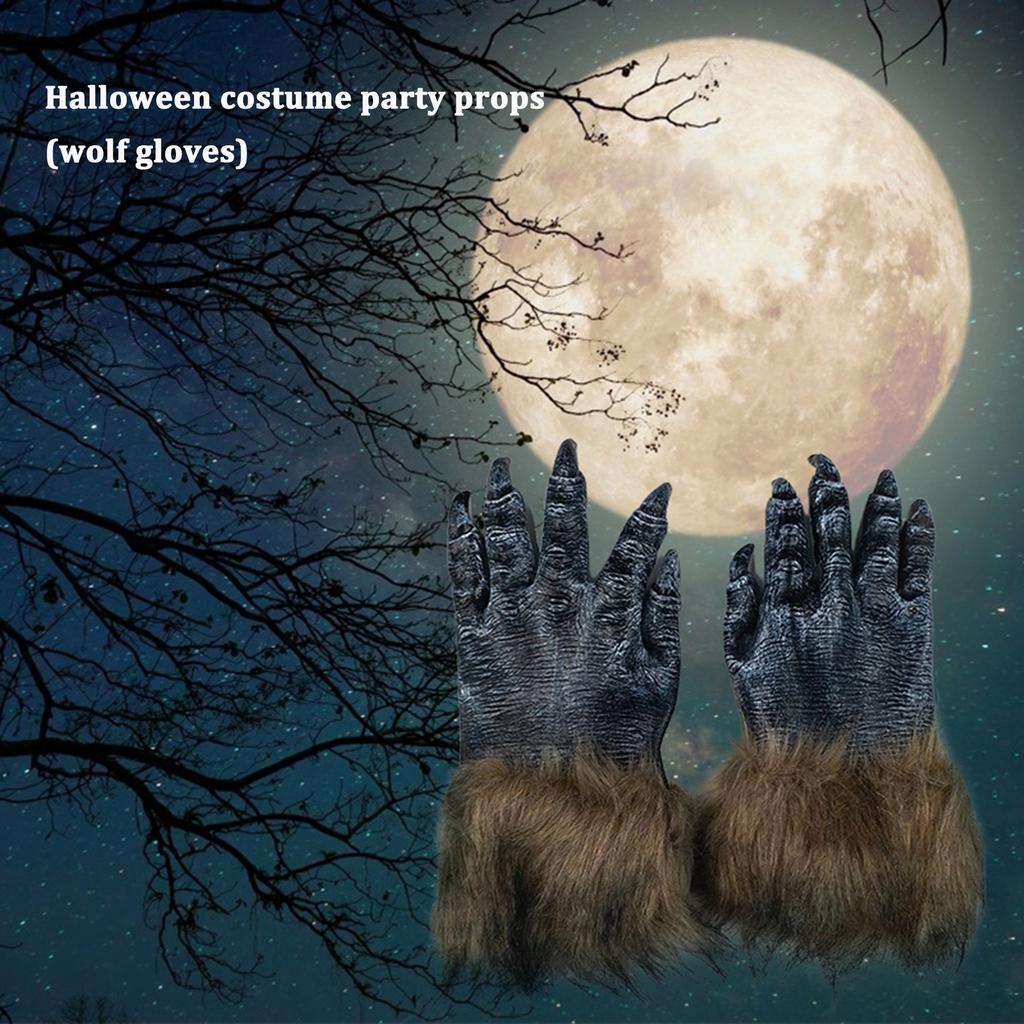 (Can Be Sold In Combination with sku210714TW05) Halloween Horror Demon Masquerade Props (Wolf Gloves)
