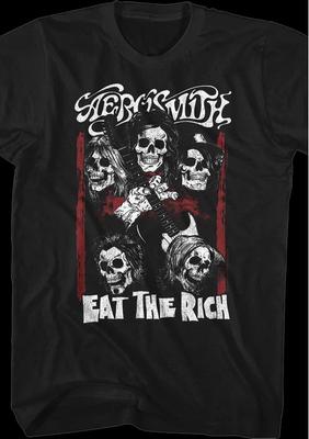 Eat The Rich Totenköpfe Aerosmith T-Shirt