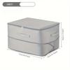 Heavy-Duty Self-Compressing Storage Bag Portable Organizer for ClothesBlankets & Quilts Ideal for Closet Organization