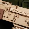 3D Flying Wooden Puzzle Rubber Band Gun Toy Gun Rubber Band Rifle with Japanese Instructions Tsukurundesu® (Rifle 2)