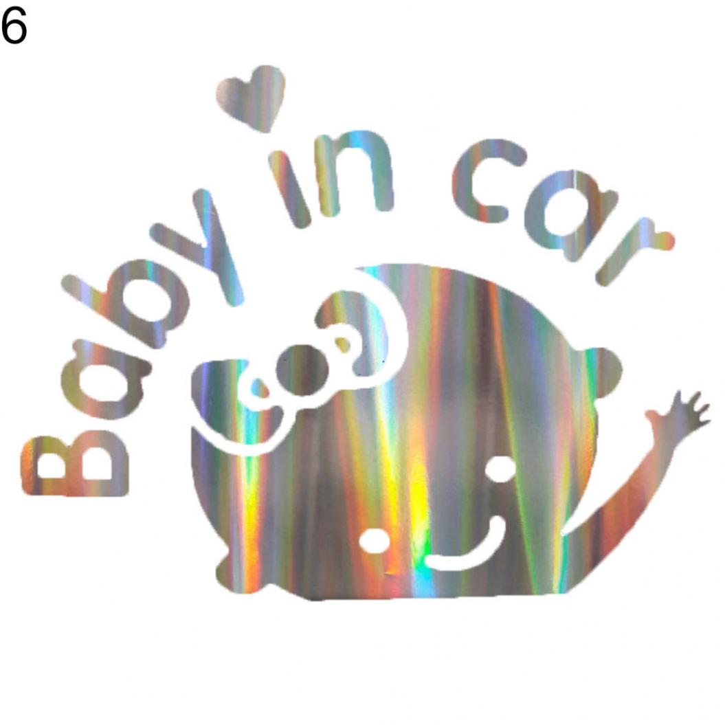 

Голографическая наклейка на стекло автомобиля с предупреждением о наличии ребенка в машине