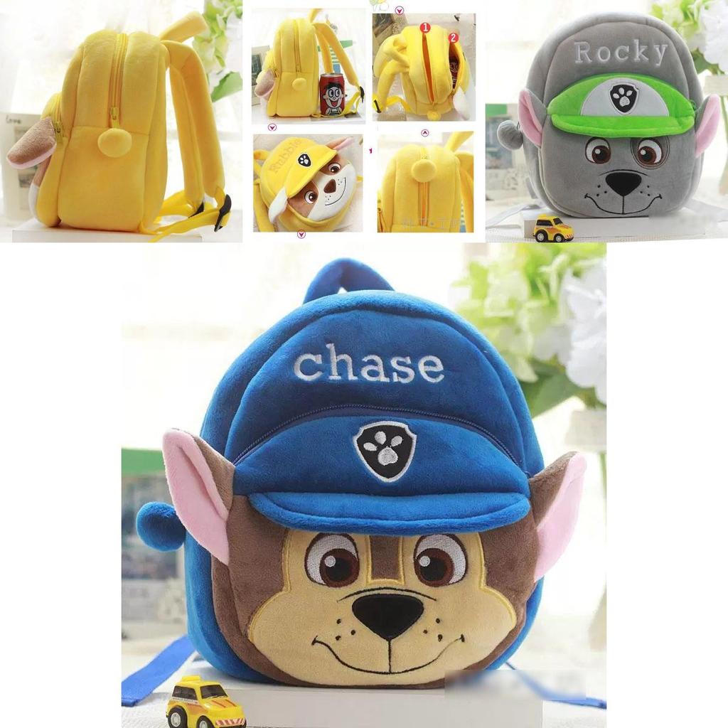 Paw Patrol Plush Backpack Soft Shoulder Bag For Kids Children Schoolbag Gift
