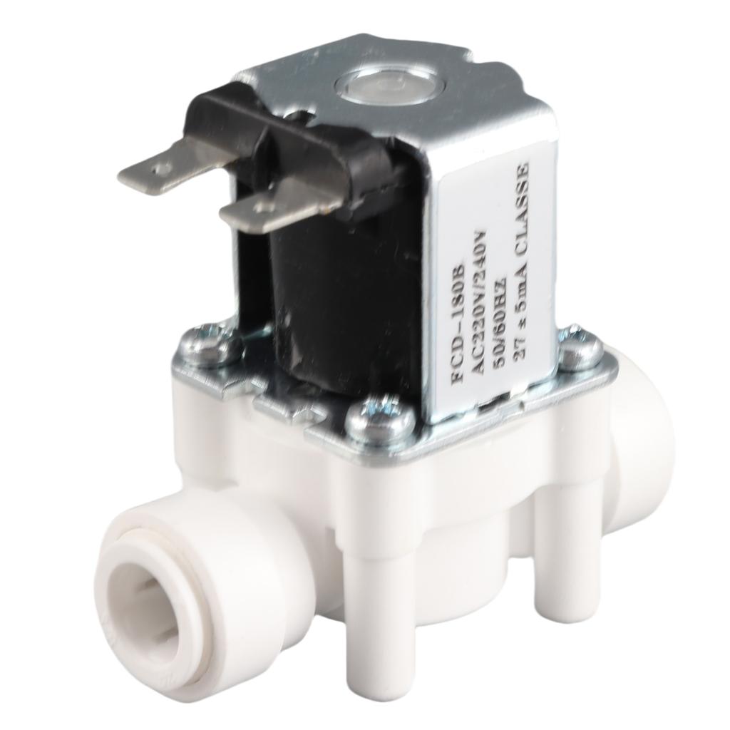 Plastic Electric Solenoid Valve 3 8in Quick Connector Normally Closed Solenoids ValvesAC220V