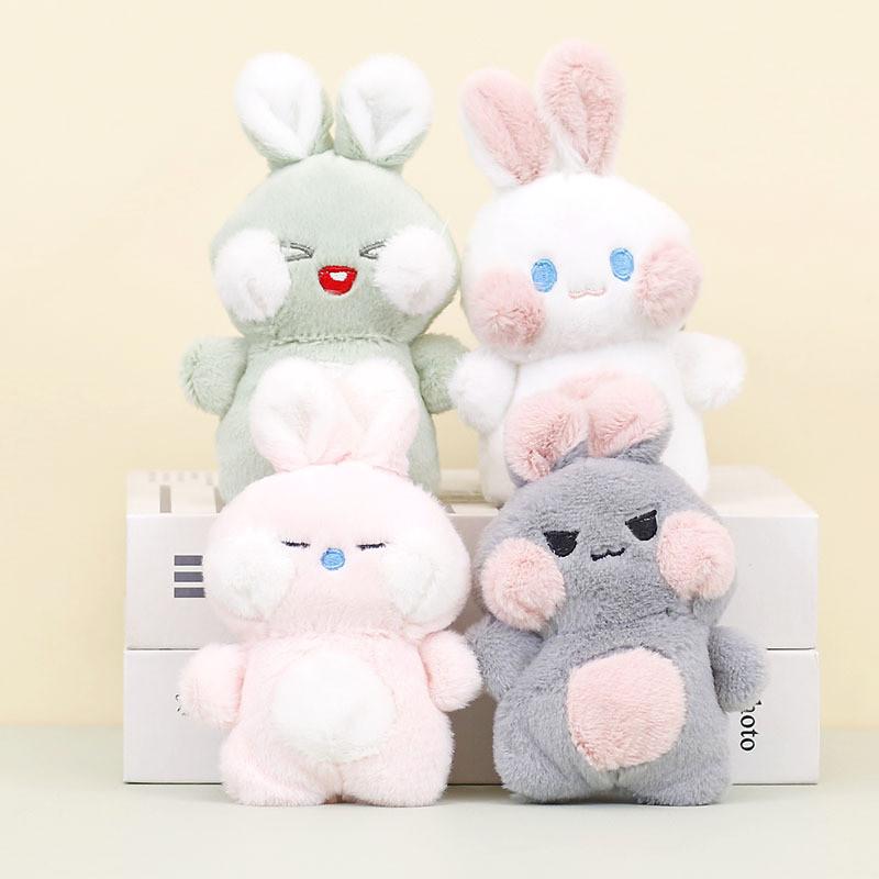 Adorable Plush Bunny Keychain Soft Rabbit Doll Wedding Favor Bag Charm