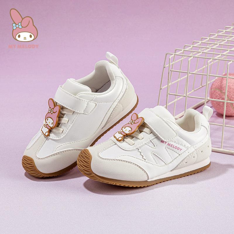 Girls' Autumn 2025 Non-slip Velcro Sneakers: Comfortable Melody Thin Sole Casual Trainers