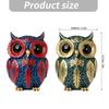 Owl Tabletop Decors, Resin Bird Figurine with Textured Detail for Desks and Entryways, Animal Enthusiasts, Housewarmings Gift