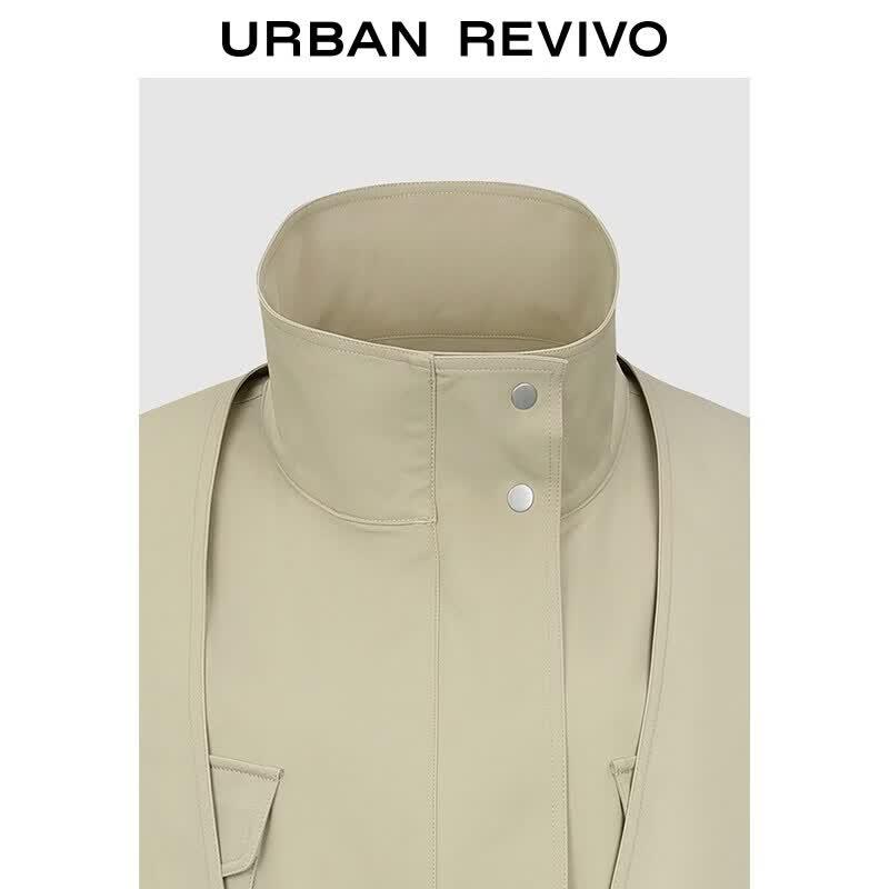 UR2026 Women's Amber Streamer Hooded Loose Jacket
