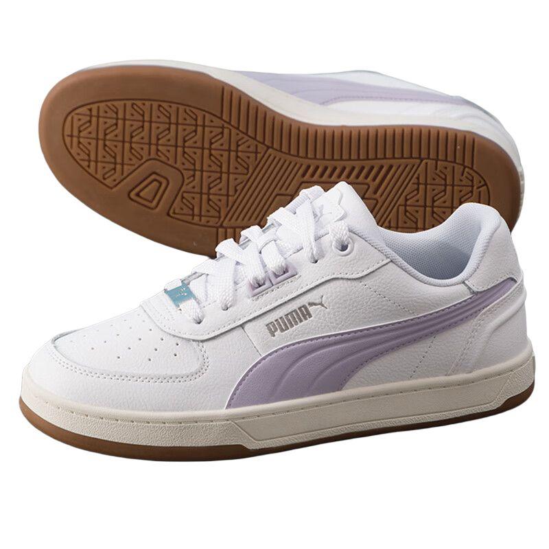 PUMA Caven 2.0 Low top Skateboard Shoes Unisex White Purple 395016-22