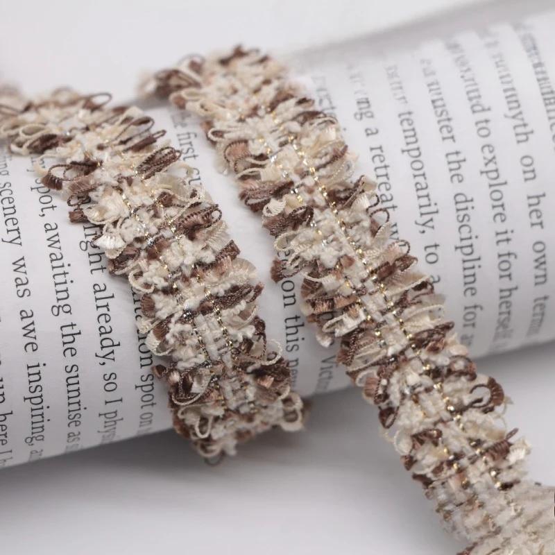 90Yards 1.5cm Vintage Embroidered Lace Ribbon Fabric Sewing Lace Trim Handmade Costume Dress Sewing Trimmings Wedding Decoration