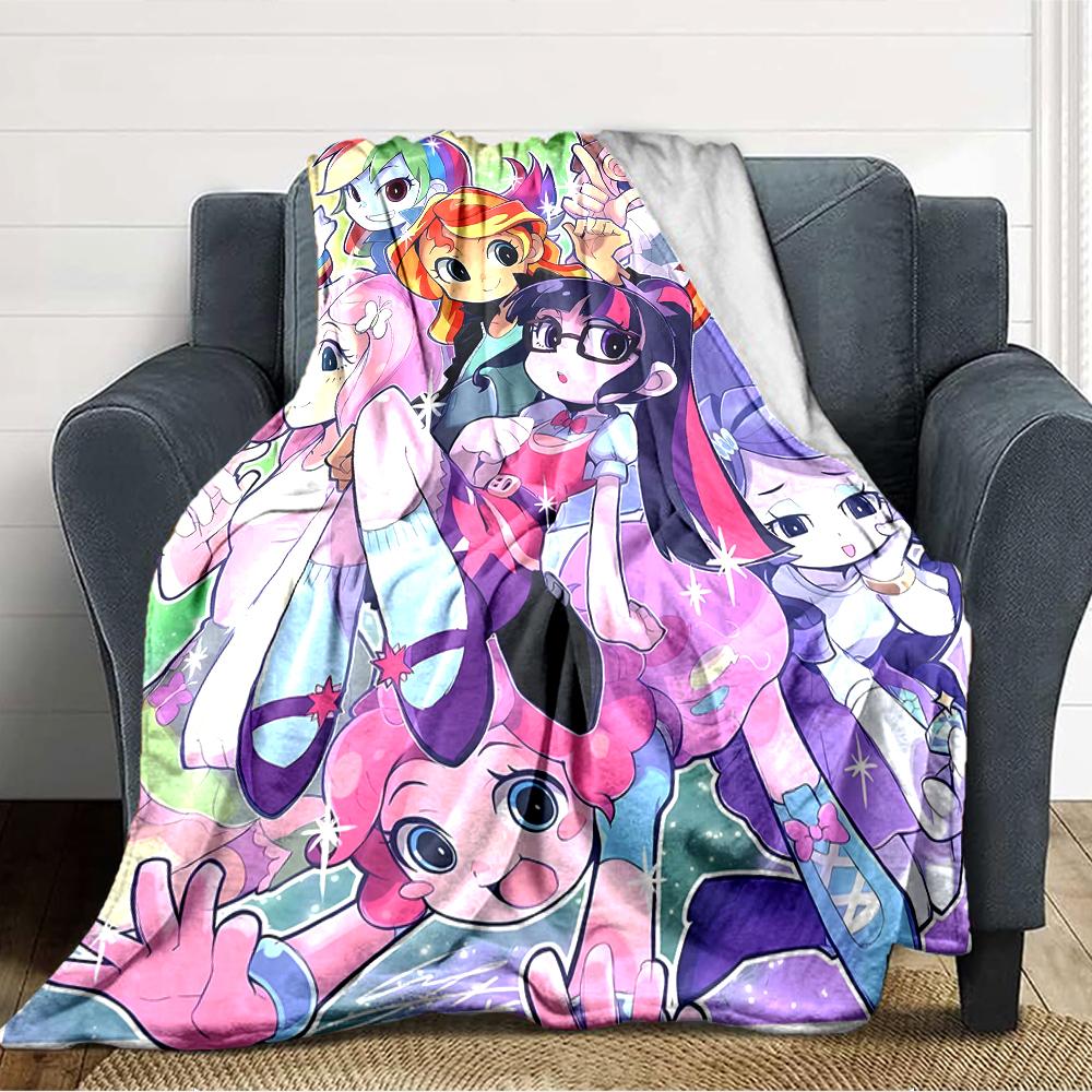 1pc My Little Pony4 Blanket, Gift, for Men and Women, Soft Blanket, Good for Sofa Bed Couch Travel, Lightweight Flannel Blanket