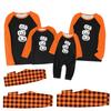 Halloween Tag Drucke Familie Passend Langarm Tops+Hosen Set Familie Passende Sets