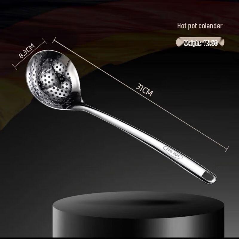 304 Stainless Steel Long Handle Hot Pot & Soup Ladle