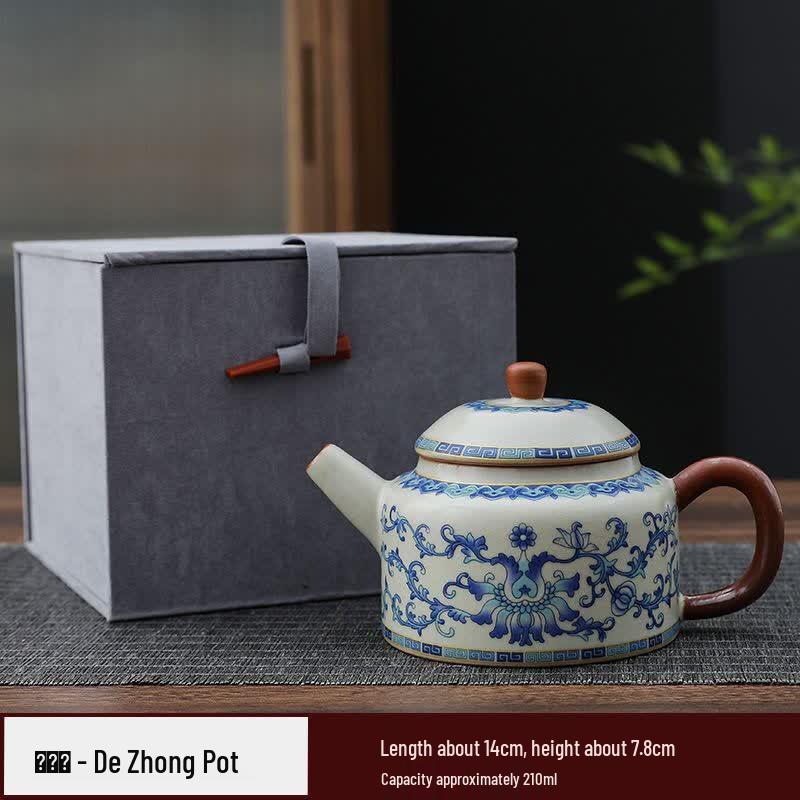 Xiaoci Xiaoqu Ru Kiln Ceramic Teapot