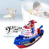 Colorful Electric Fireboat Toy For Kids With Water Spraying Music And Lights Features