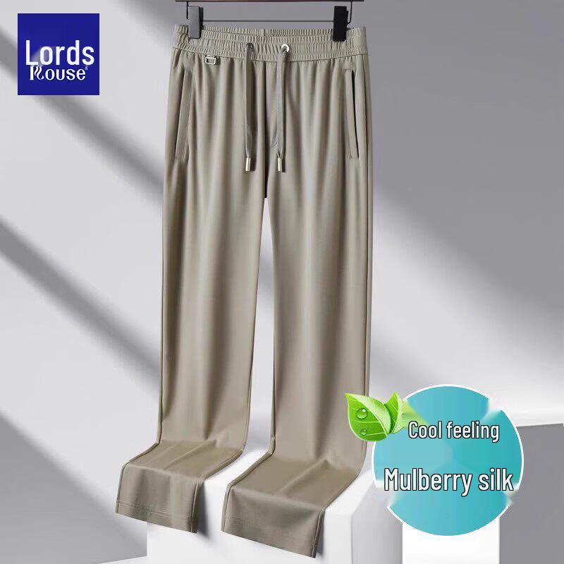 

Luosi Men s Summer Ice Silk Blend Casual Sport Pants M