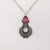 Pink Tourmaline Gemstone Designer Silver Pendant 1.8" Women Jewelry For Women CP-45-4