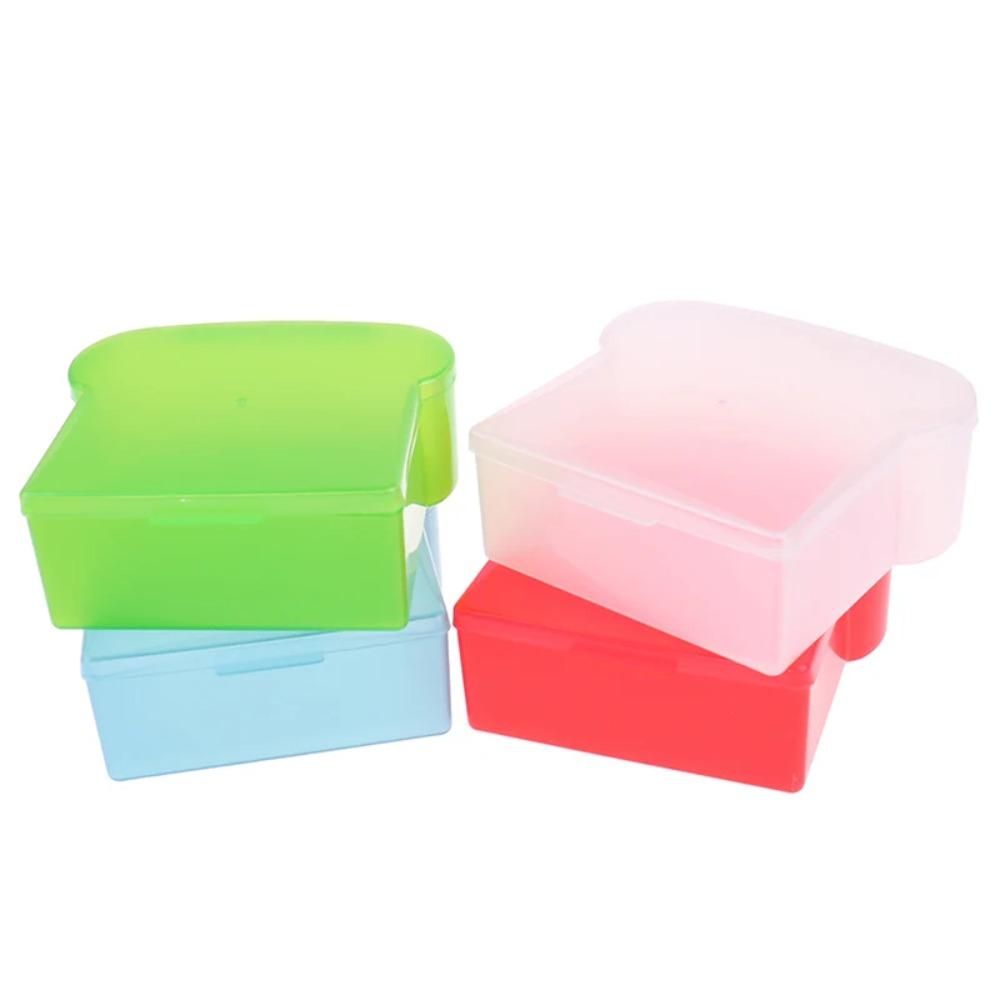Reusable Sandwich Case Plastic Sandwich Packaging Box Toast Shape Sandwich Storage Box Picnic