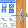 Plasterboard Dowels with Fixings Screws Self-Drilling Expansion Screw Tube Drywall Anchor Bolts Fastener Kits Hardware Tools