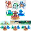 Entzückende Pokémon Starter-Figuren, darunter Glurak, Bisasam und Schiggy, Sammlerstücke