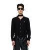 More Than Black Logo V Knit Cardigan