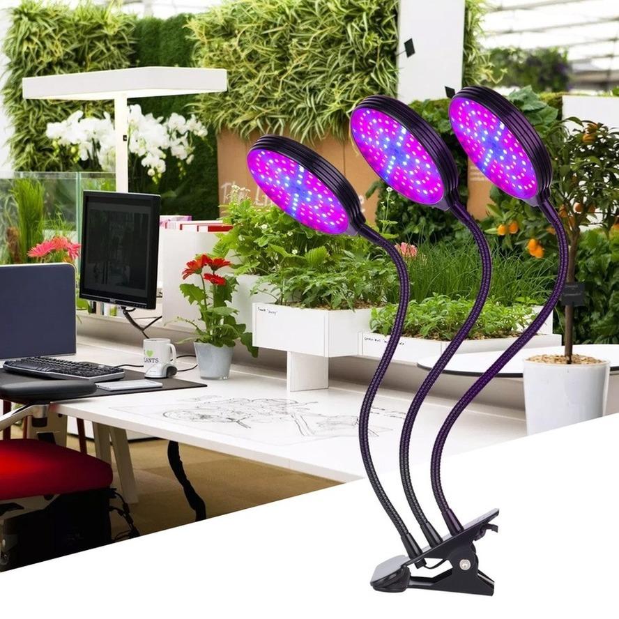 LED Full Spectrum Phytolamps USB Grow Light with Timer Control Desktop Clip Phyto Lamps for Plants Seedling Flowers Grow Box