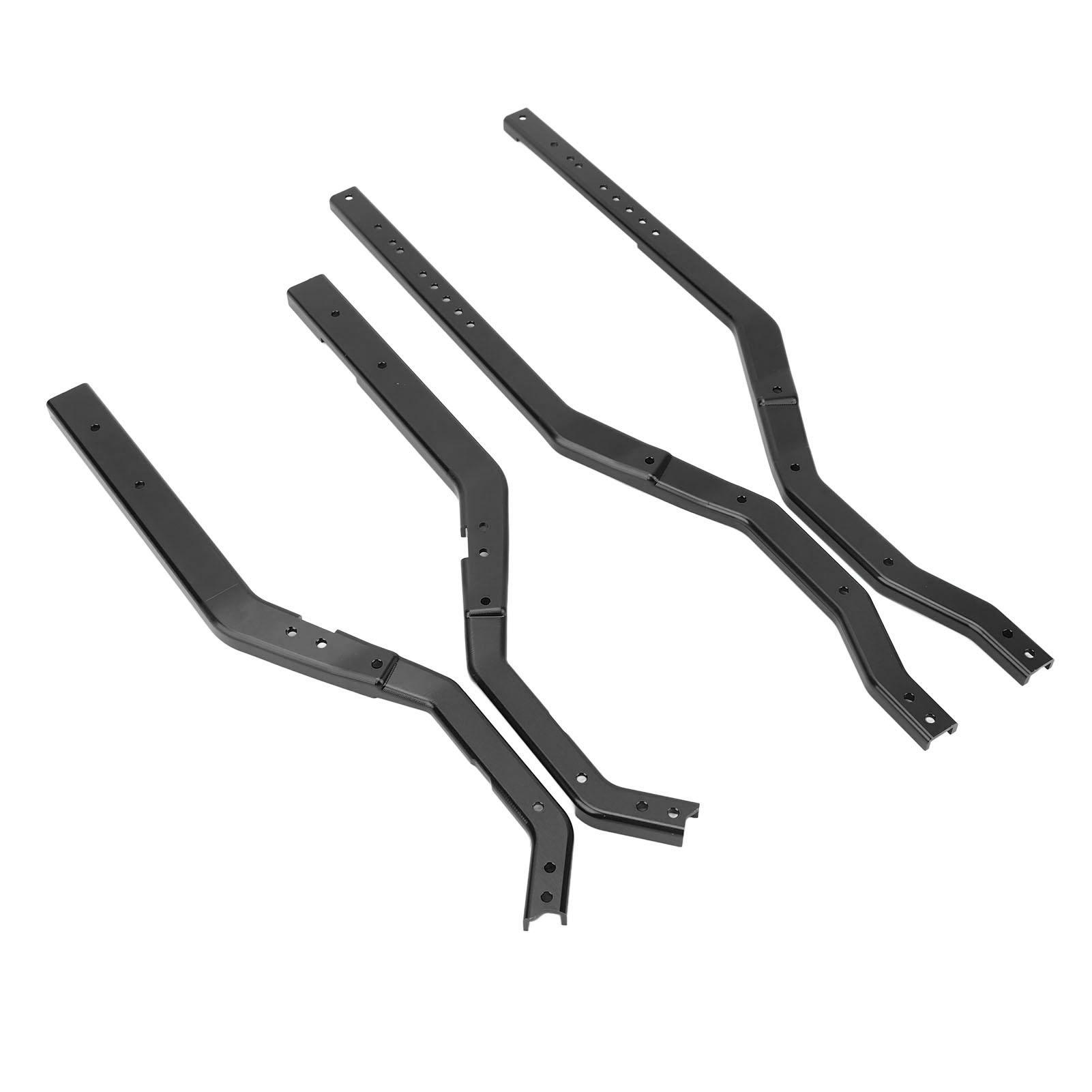 

RC Chassis Frame Rails Professional Aluminium Alloy Lightweight RC Metal Girder for SCX6 1 6 RC Car Black чорний