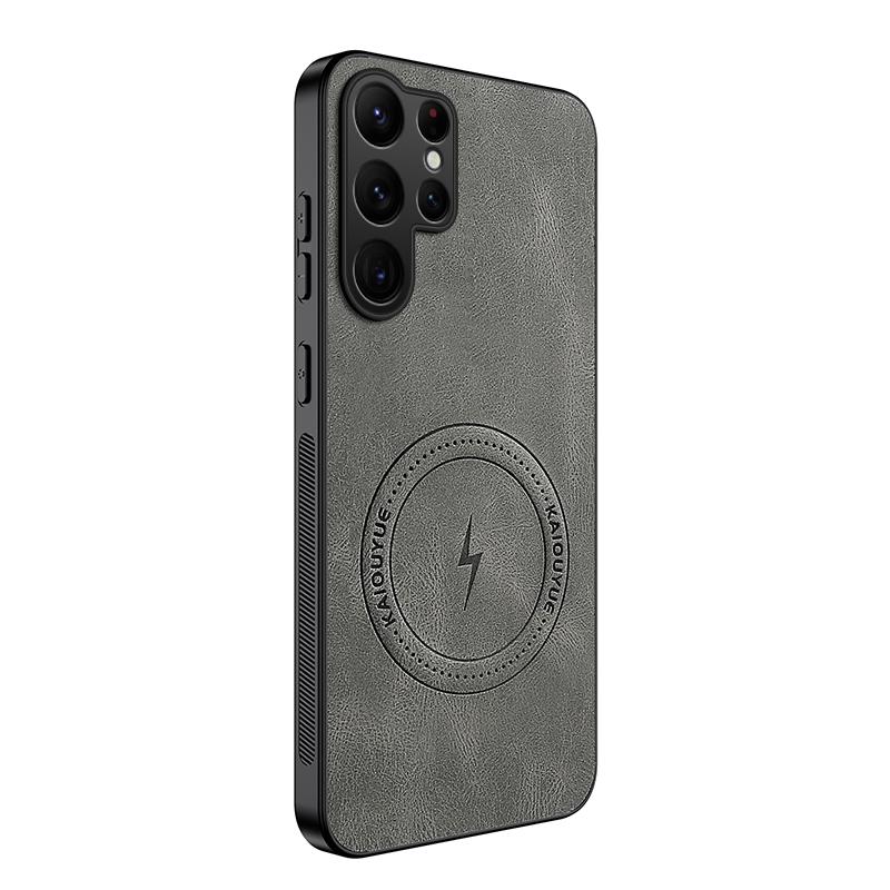 

Для Samsung S26 Ultra Роскошный Новый Стиль Кожаный Чехол для Телефона Для Samsung Galaxy S26 Ultra Магнитный Беспроводная Зарядка Ударопрочный Чехол For Galaxy S26 Ultra