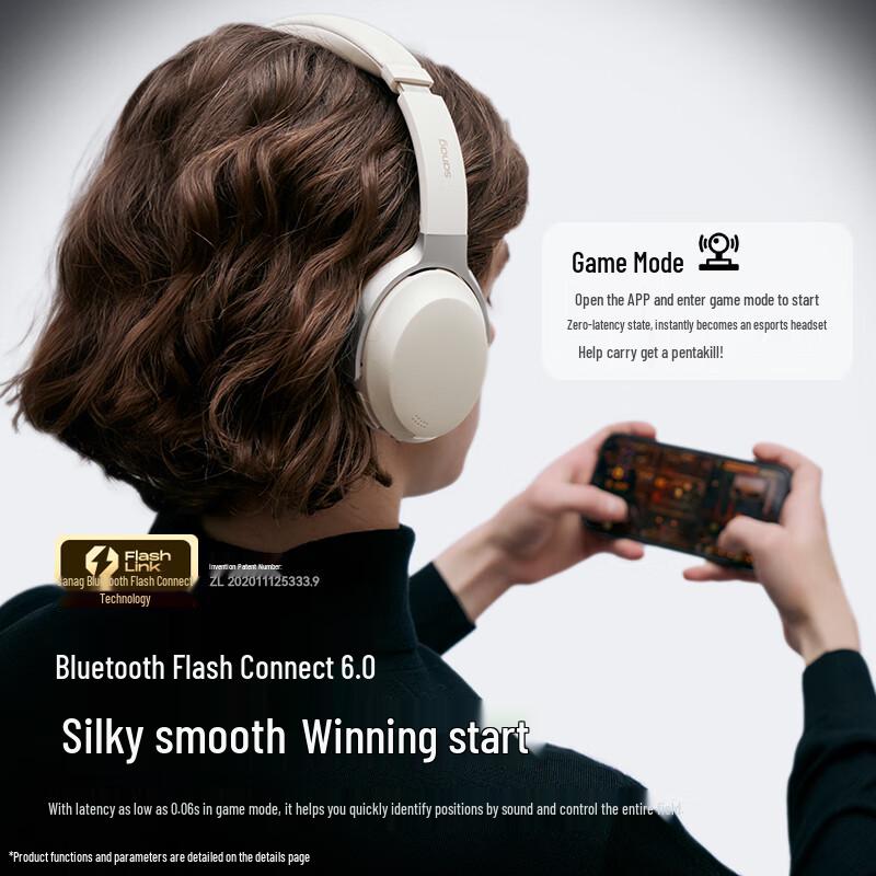 SANAG D60S AI Active Noise Cancelling Bluetooth Headset