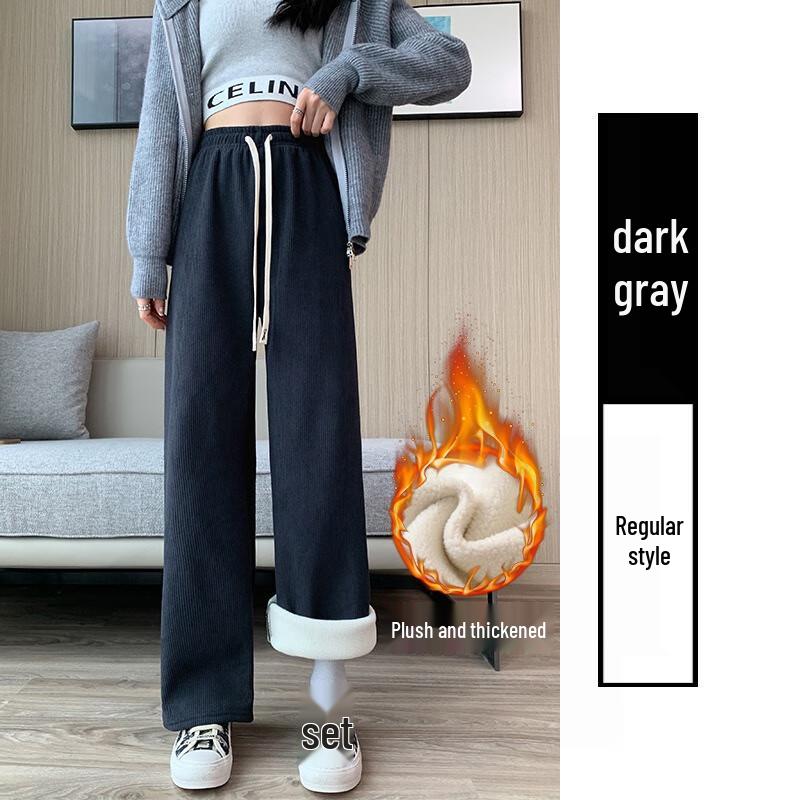 JOHLIN DREAM Women s Plush Wide-Leg Pants XL