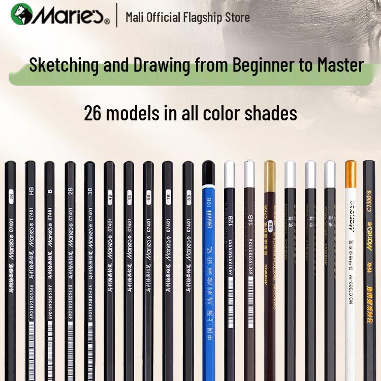 Mali C7401 Drawing Pencils for Beginners and Art Students 2H