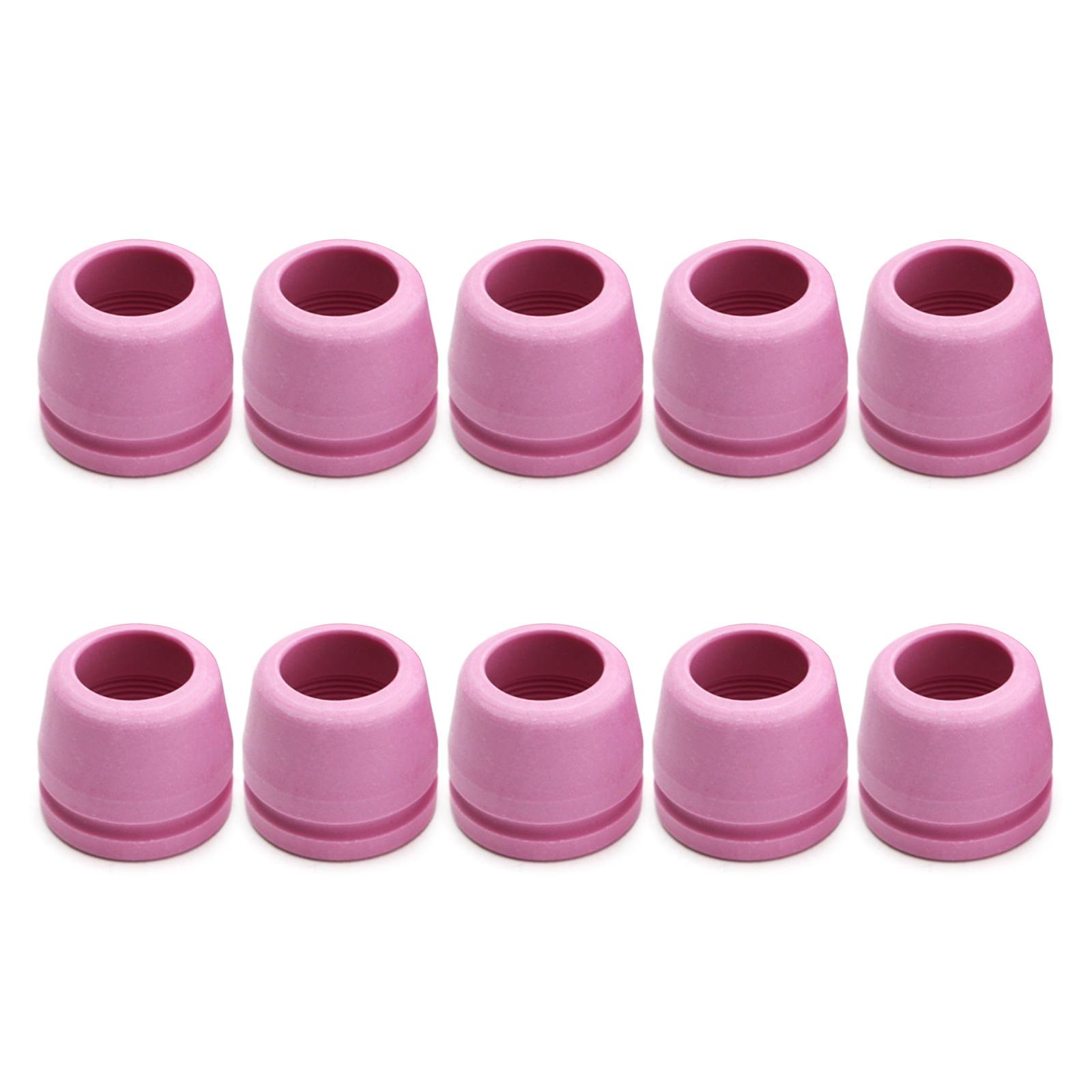 

10 шт. Расходные материалы для плазменного резака, сопло из оксида алюминия, керамические защитные колпачки 50-60 А, замена для SG55 AG-60 WSD-60