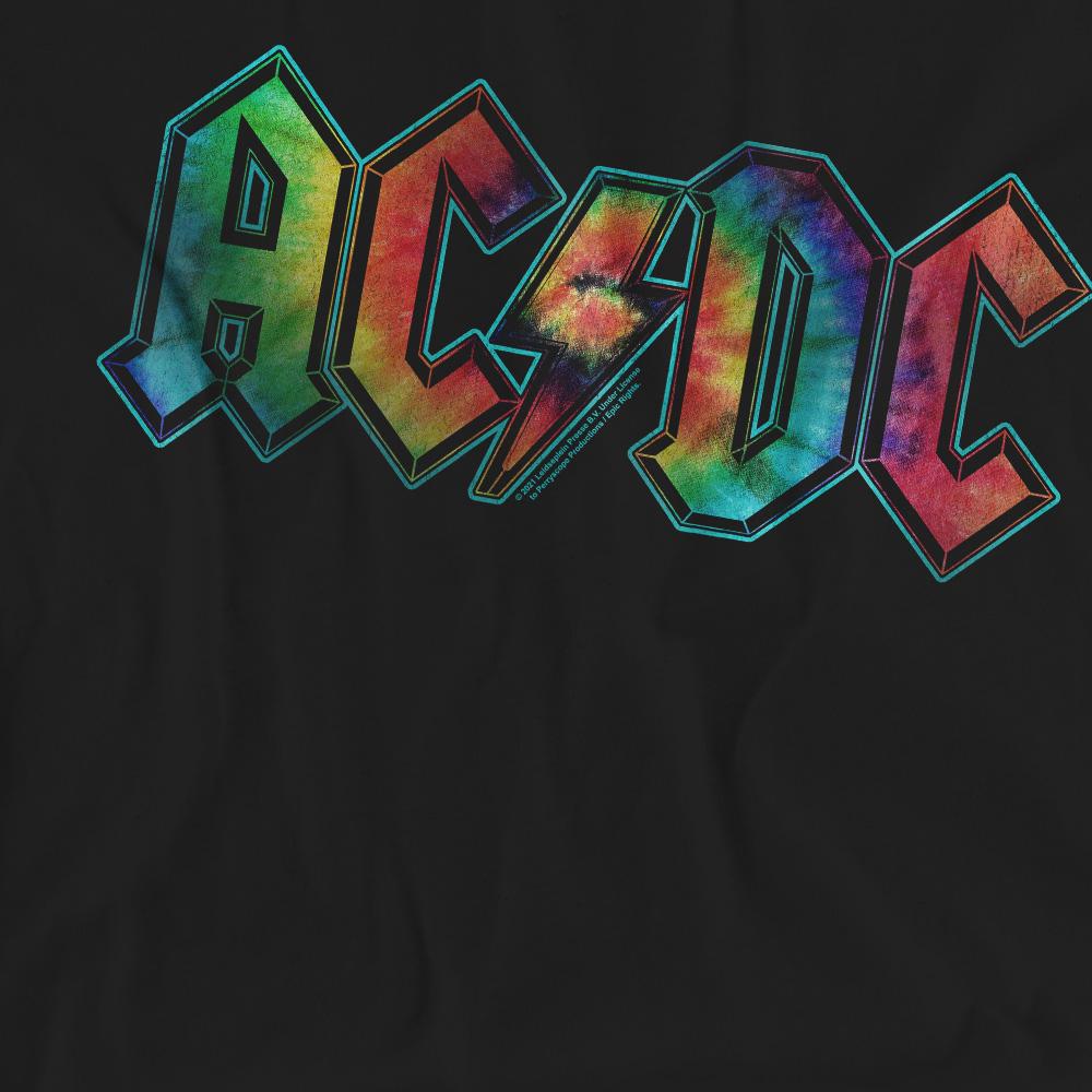 AC/DC Unisex Adult Tie Dye Logo T-Shirt