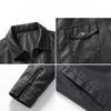 Heren Leren Jas Nieuwe Herenjas Pu Jas Motorjas Shirt Leren Jas