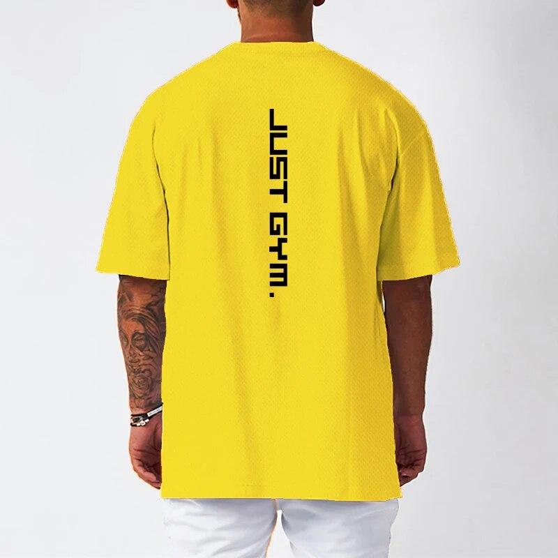 Muscleguys Summer Running Top Training Sweatwicking Quick Drying Half Sleeve Fitness and Leisure