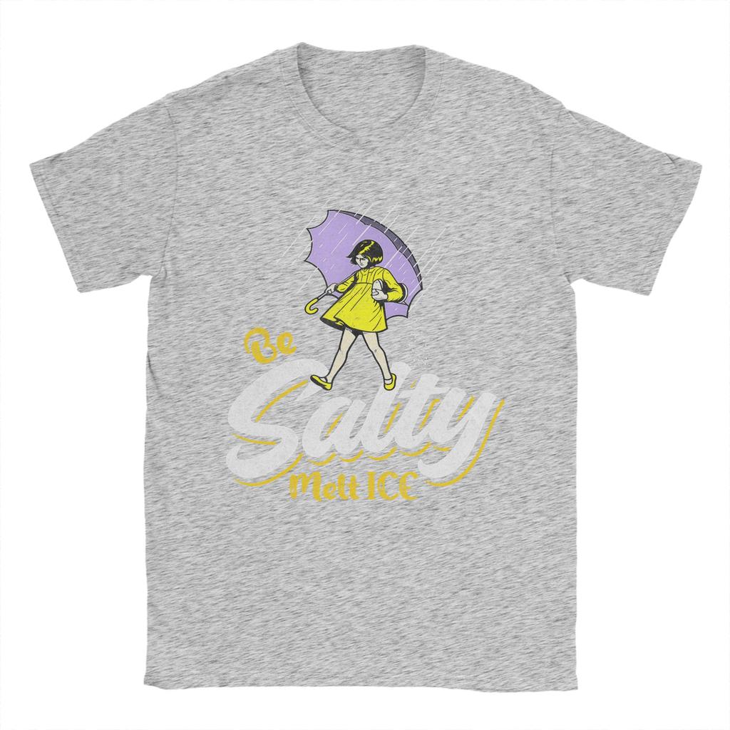 Oversized T Shirt Beach Be Salty Melt ICE  Fashion TShirts  Cotton Tshirt for Couple Y2K Funny Wholesale Short Sleeve Top Tees