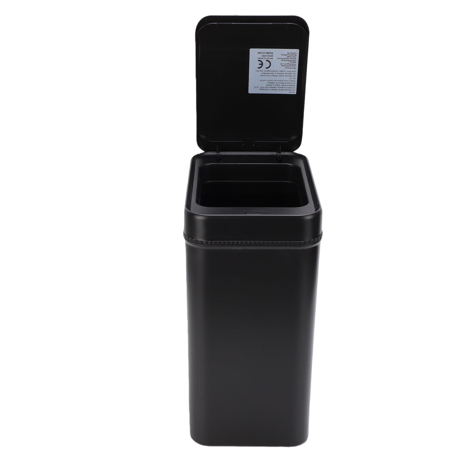

Bathroom Smart Touchless Trash Can 16L Automatic Motion Sensor Rubbish Can with Lid Garbage Bin for Kitchen Living Room Toilet Bedroom
