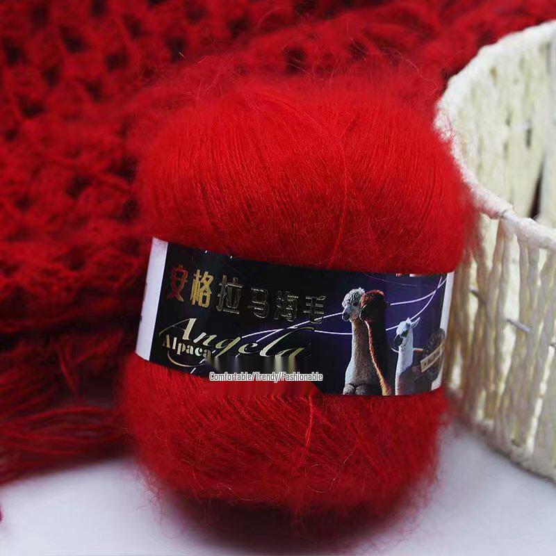 Angola Fine Mohair Yarn for Hand Knitting - Medium Fine Wool Yarn