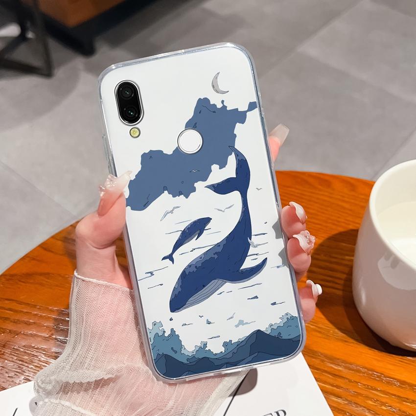 Für Xiaomi Redmi 7 7A 8 9C 9T 10A Mode Buchstaben Handytaschen Ultradünne Transparente TPU Staubdichte Schutz Weiche Rückseite Für Xiaomi Handyhülle