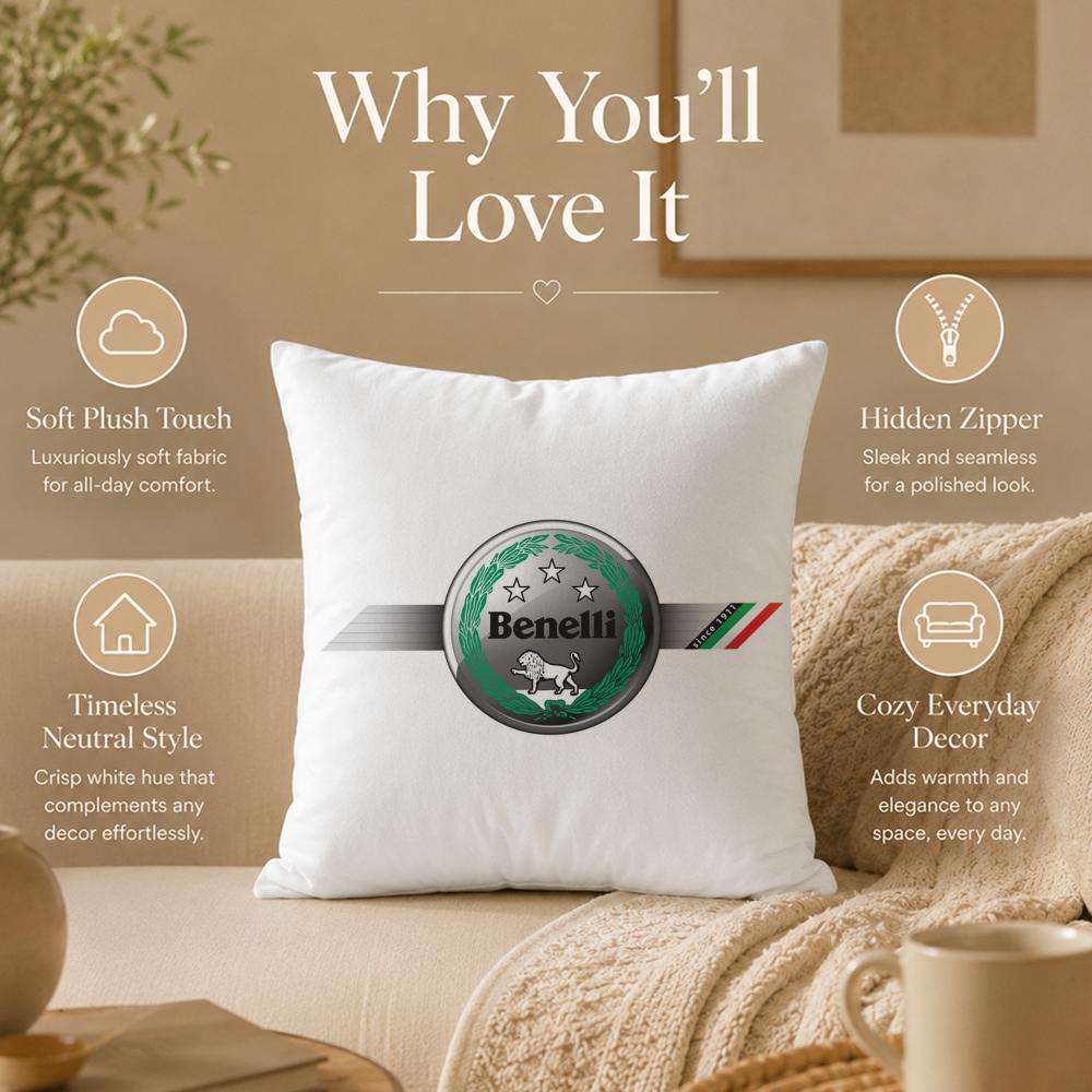 Brand B-BenelliS Cushion Cover Double-Sided Printed Pillow Cover Hypoallergenic Dust-Mite Proof