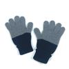 Dior 213MG01AT481 Bicolor CD Logo Gloves Accessories Gloves Wool gray/Black