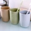 Simple & Stylish Family Toothbrush Holder – Plain Color Plastic Cup for Couples & Mouthwash