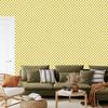 Checkerboard Wallpaper Yellow and Cream for Living Room and Bedroom 50x1000
