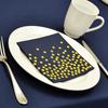 Pack of 20 Double Ply Disposable Napkins with Gold Foil Pattern for Party Decorations and Event Birthday Supplies