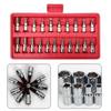 46pcs Socket Ratchet Car Repair Tool Wrench Set Head Ratchet Pawl Socket Spanner Screwdriver Professional Metalworking Tool Kit